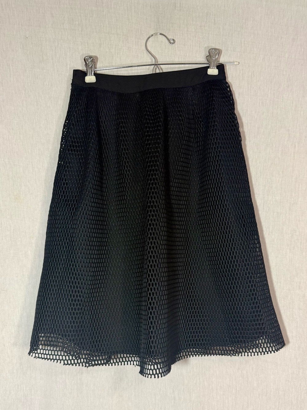 XXS Miss Me Me Black Mesh A-Line Women's Skirt